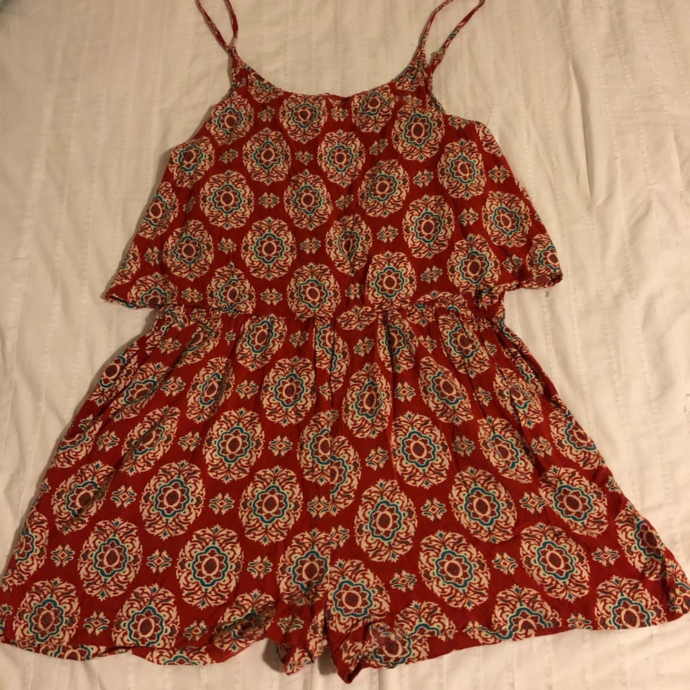 Patterned summer romper